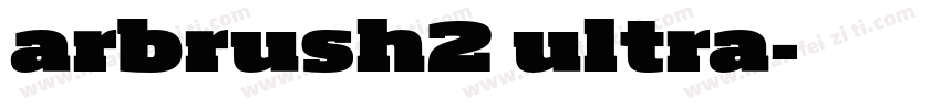arbrush2 ultra字体转换